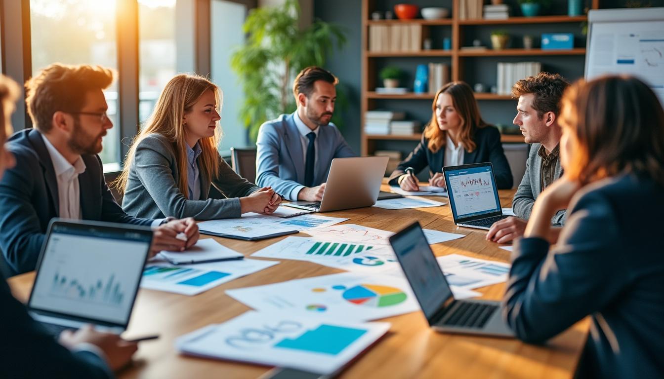 Illustration: Les composantes clés de la stratégie financière en entreprise