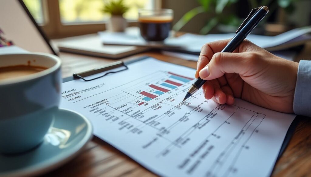 Tableau des hypothèses de croissance organique pour estimation fiable