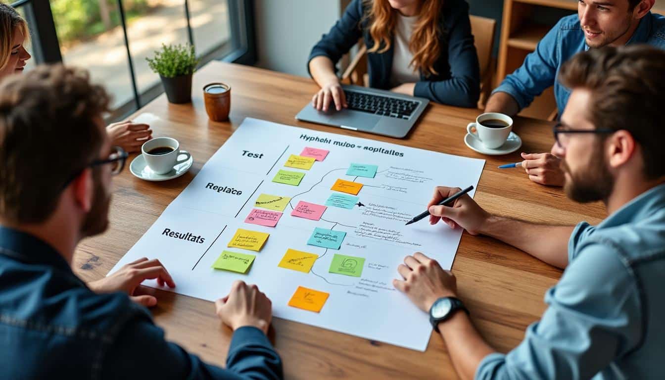 Illustration: Comprendre le rôle du tableau des hypothèses comme outil clé lors du lancement d’une startup