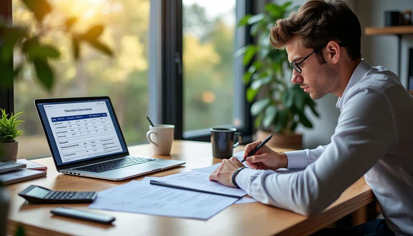 Illustration: Comprendre les fondements d’un tableau d’hypothèse de trésorerie initiale en simulation
