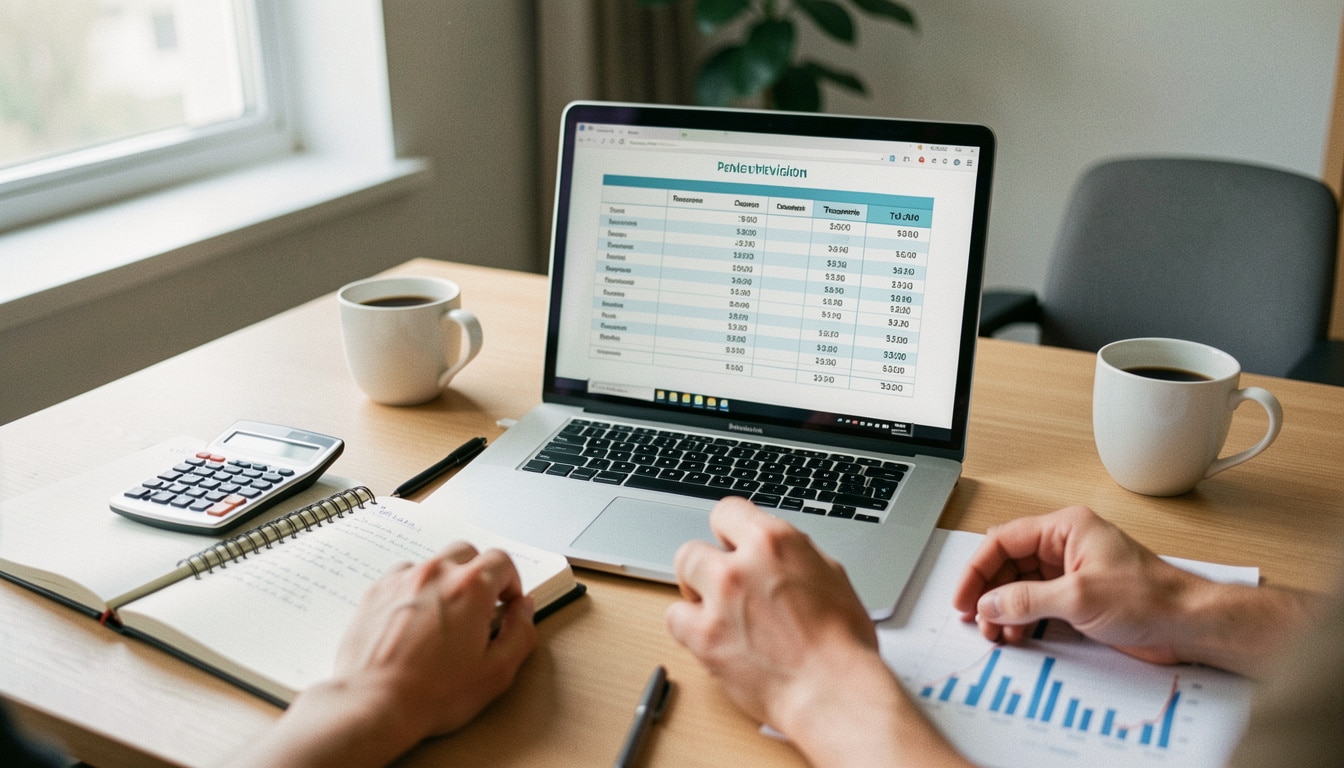 Modèle de budget prévisionnel simple avec exemple